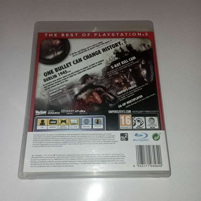 Sniper Elite V2 for PS3 Complete in Box